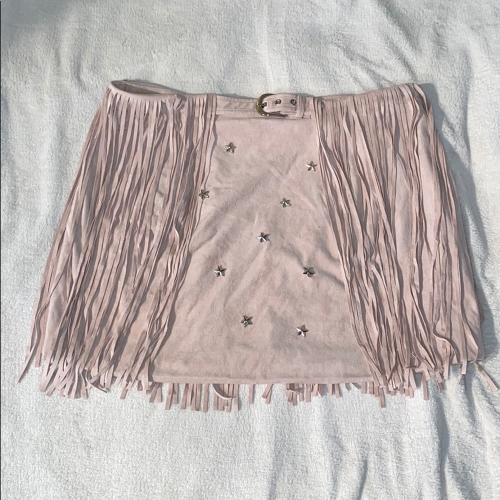 Kittenish Fringe Skirt